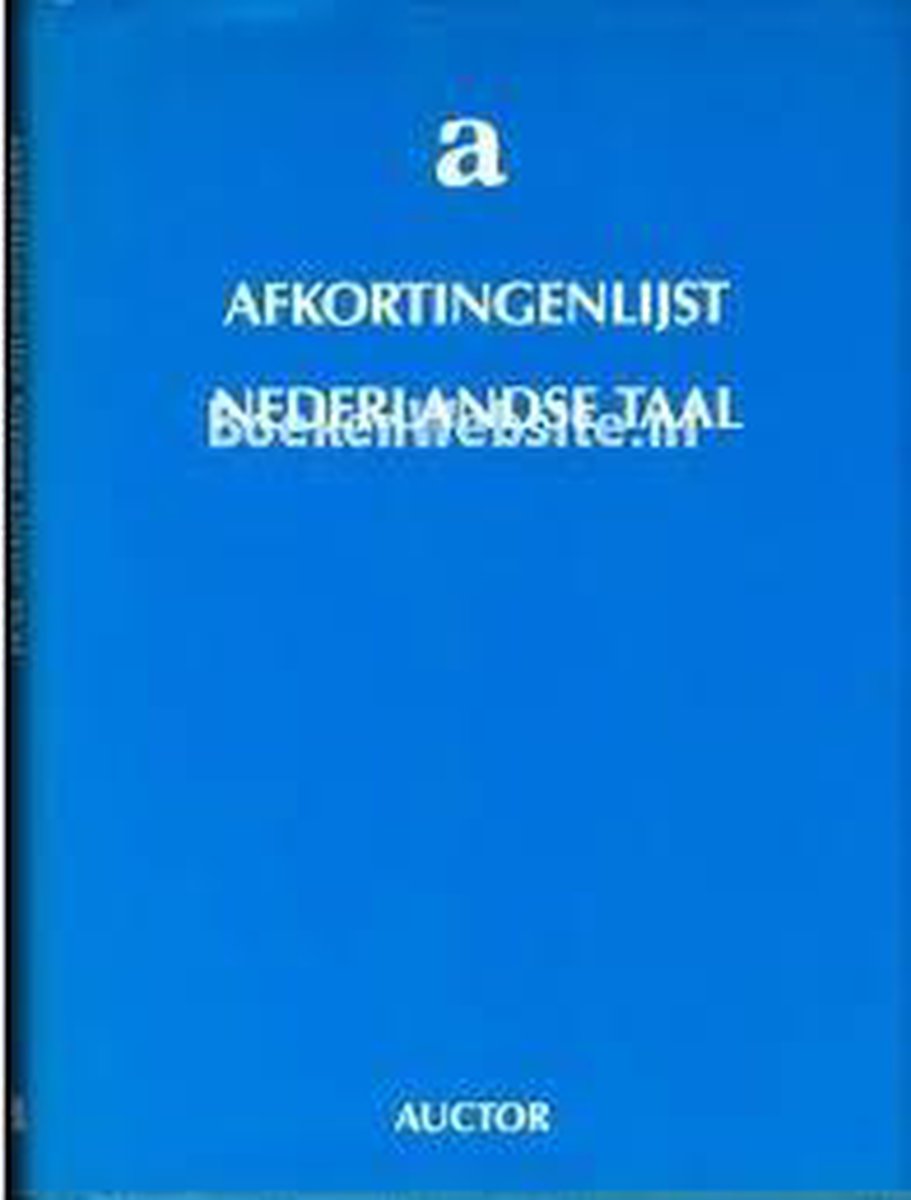 Afkortingenlijst van de nederlandse taal