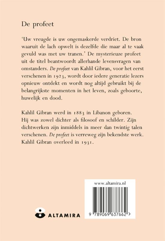 De Profeet achterkant