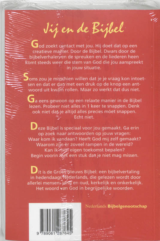 Groot nieuws bijbel achterkant