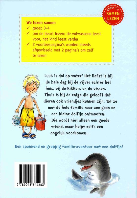 Jij bent mijn beste vriend, kleine dolfijn achterkant