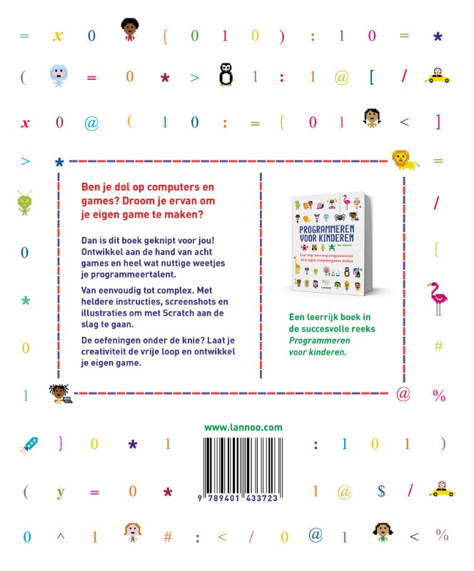 Games programmeren / Programmeren voor kinderen achterkant