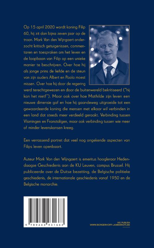 Koning Filip 60 achterkant