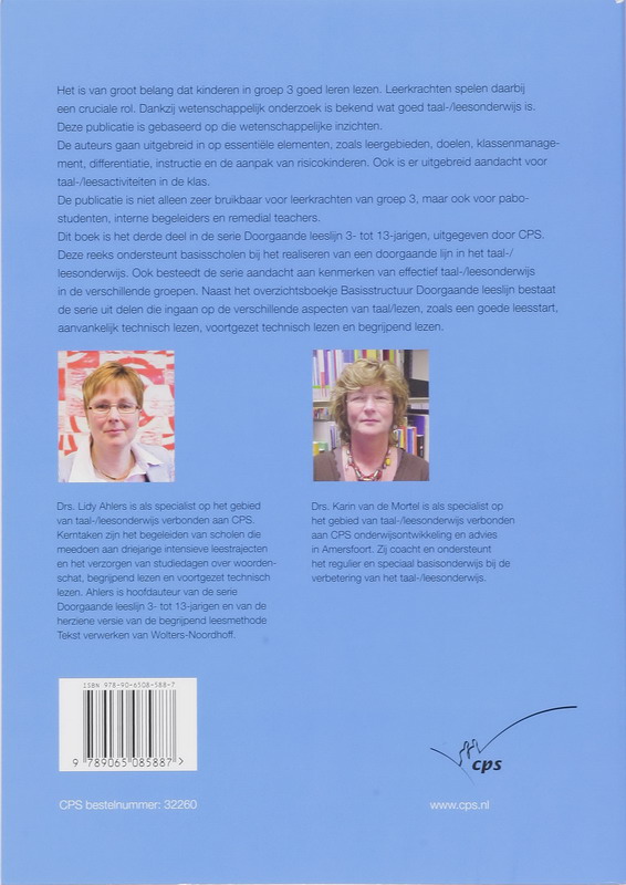 Aanvankelijk technisch lezen Groep 3 achterkant