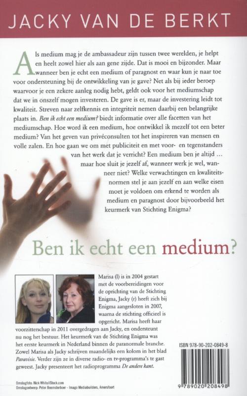 Ben ik echt een medium? achterkant
