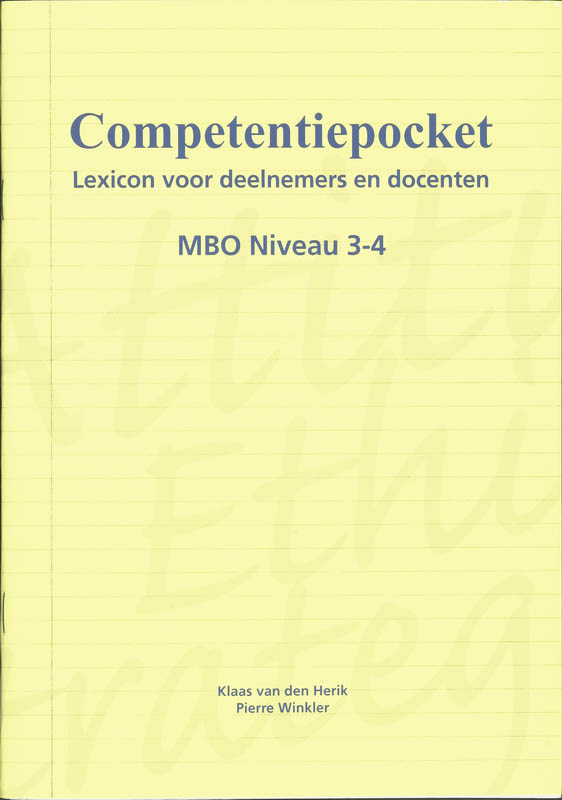 Competentiepocket / Mbo Niveau 3-4