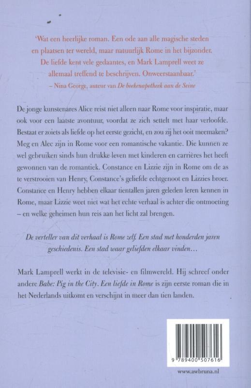 Een liefde in Rome achterkant