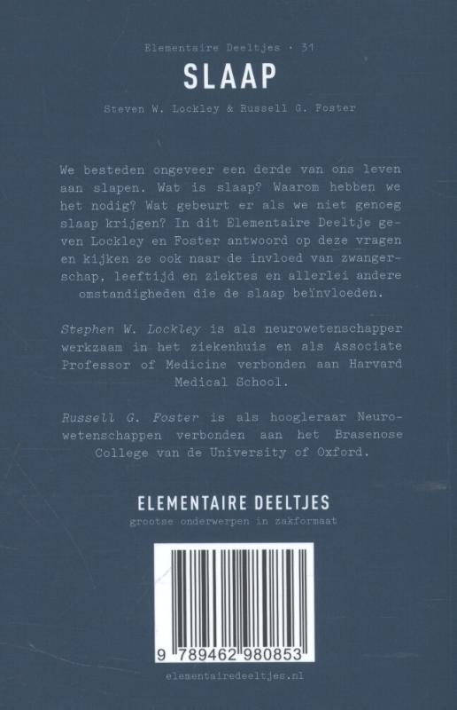 Slaap / Elementaire Deeltjes / 31 achterkant
