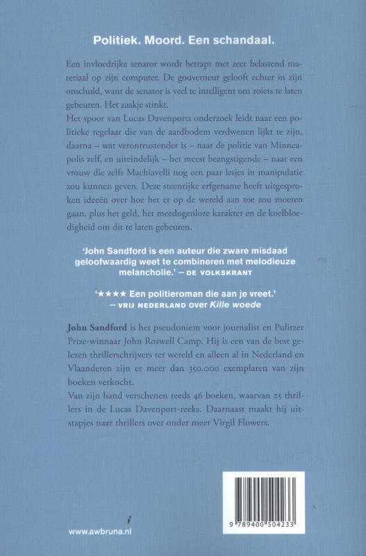 Het schandaal / Lucas Davenport / 31 achterkant