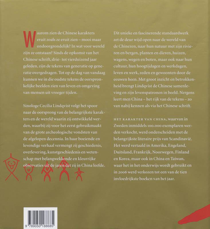 Het Karakter Van China achterkant