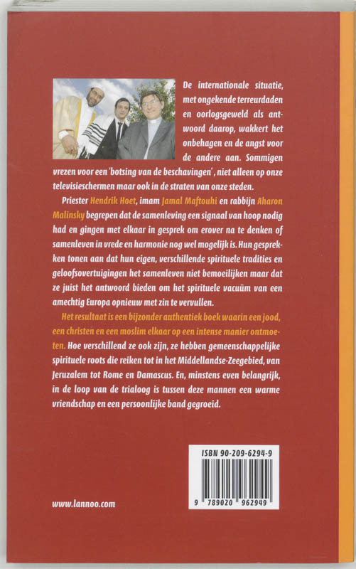Priester Rabijn En Imam In Trialoog achterkant