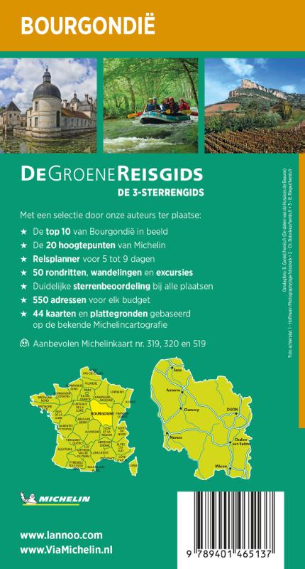 De Groene Reisgids - Bourgondie achterkant