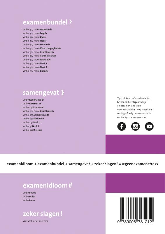 Examenbunde vmbo-gt/mavo Biologie 2020/2021 achterkant