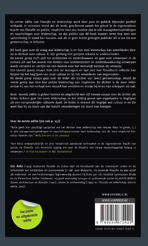 Filosofie en leiderschap achterkant