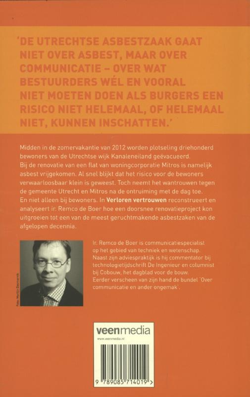 Verloren vertrouwen achterkant