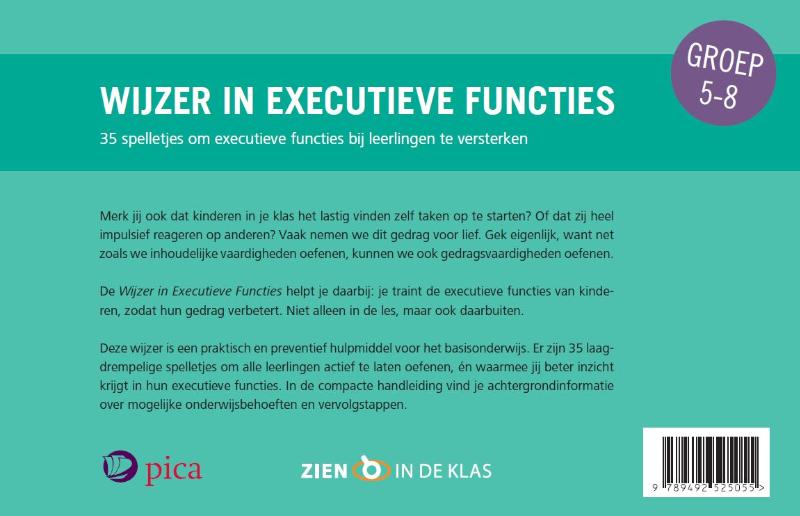 Wijzer in executieve functies - groep 5 tot en met 8 groep 5-8 Handleiding en kaarten voor groep 5 t/m 8 achterkant
