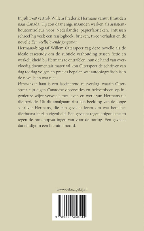 Hermans in hout achterkant