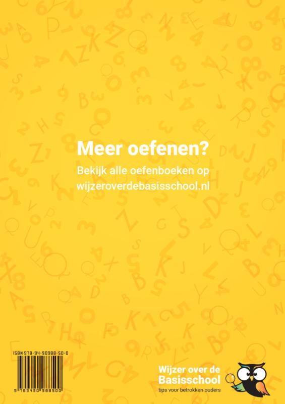 Entreetoets Groep 7 Oefenboek / Rekenen op school achterkant
