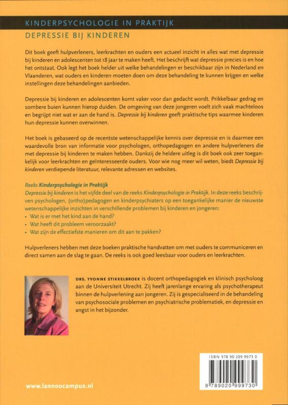 Depressie bij kinderen / Kinderpsychologie in praktijk / 5 achterkant