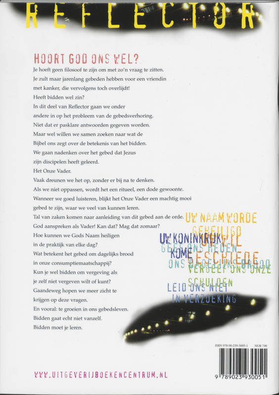 Reflector - Spreken met God achterkant