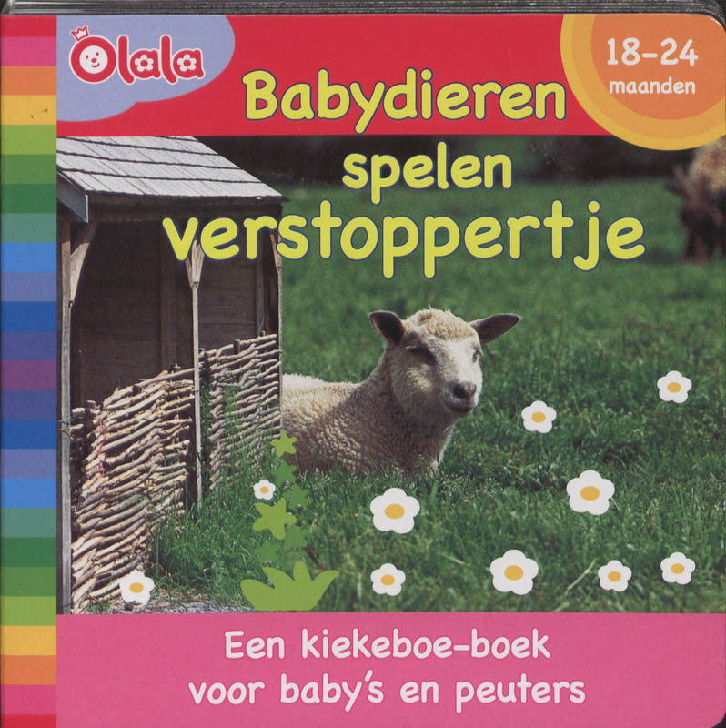 Babydieren spelen verstoppertje / Kiekeboe