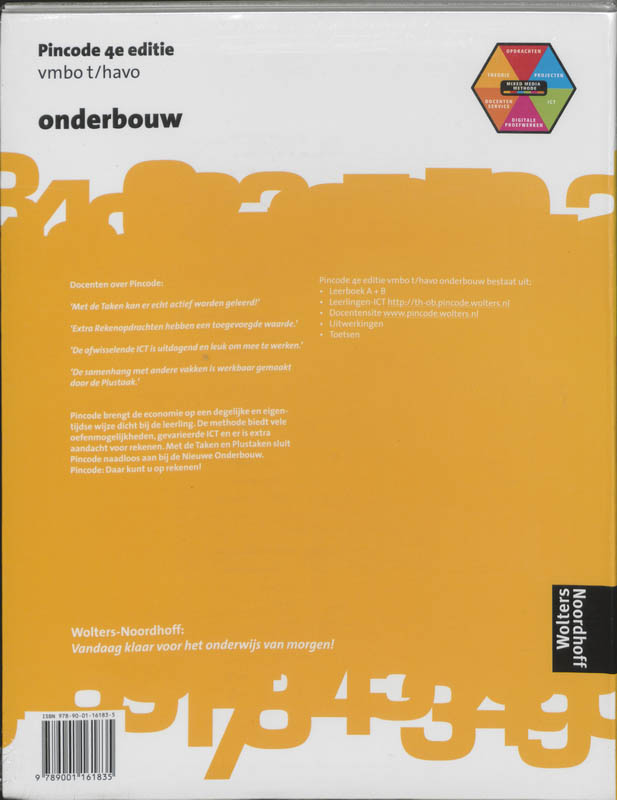 Economie A + B Vmbo t/Havo Pincode achterkant