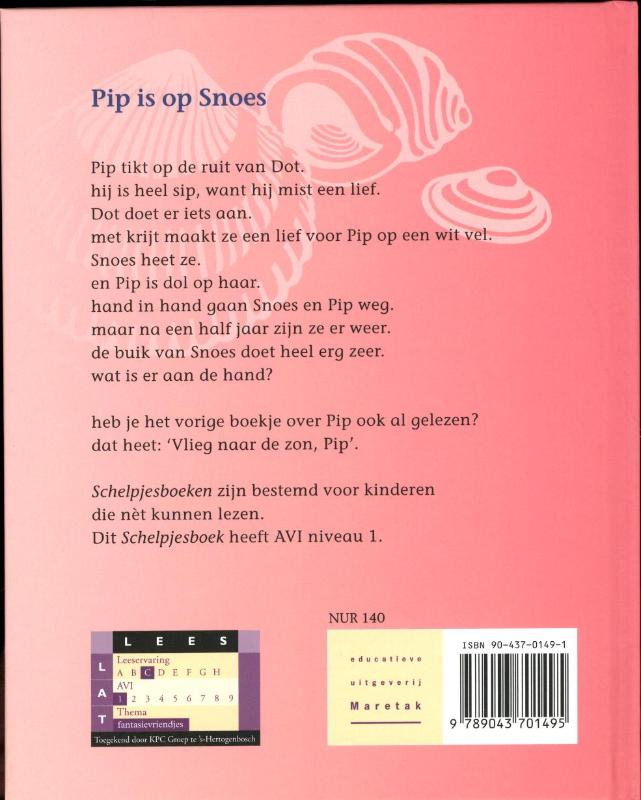 Pip is op Snoes / Schelpjes achterkant