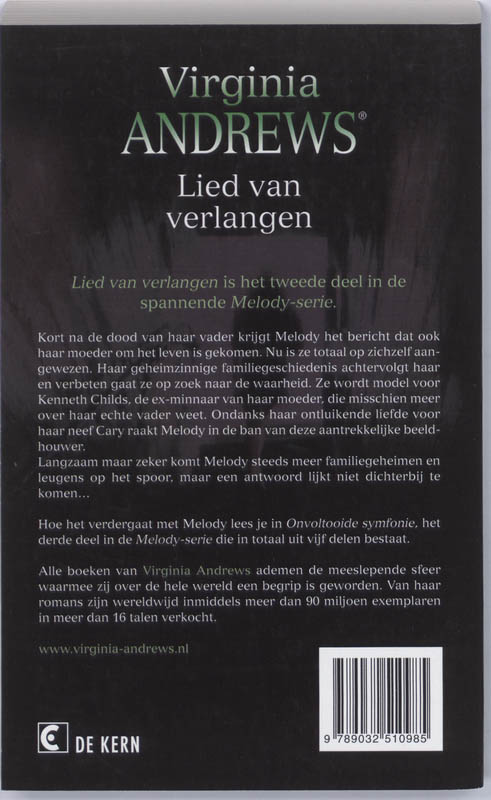 Lied van verlangen / Melody / 2 achterkant