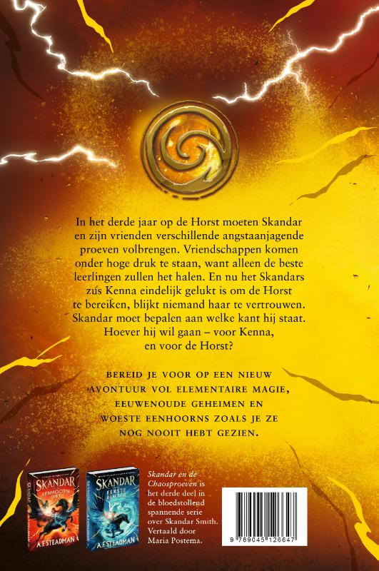 Skandar en de Chaosproeven / Skandar / 3 achterkant