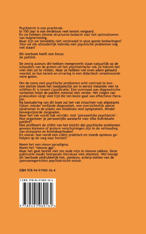 Innovatief leerboek persoonlijke psychiatrie achterkant