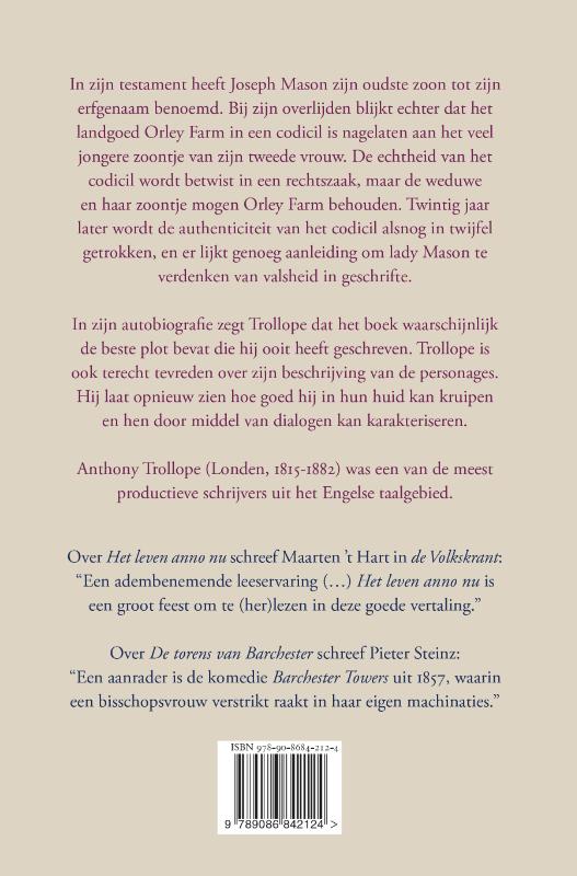 Orley Farm achterkant