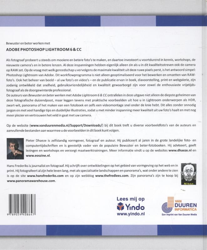 Werken met Adobe Photoshop Lightroom 6/CC / Bewuster en beter achterkant