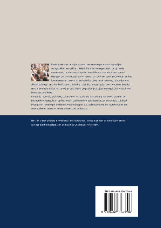 Beleid in beweging / Studieboeken bestuur en beleid achterkant