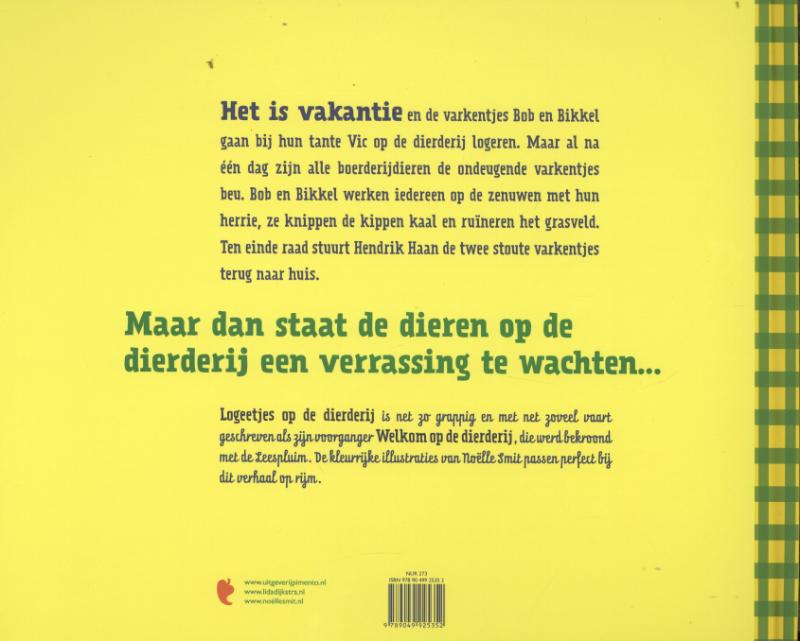 Logeetjes op de dierderij achterkant