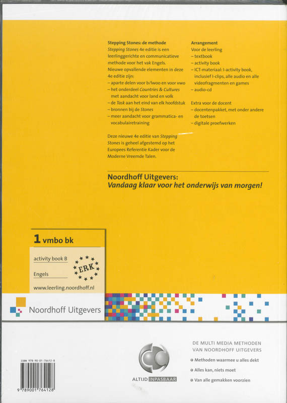 Activitybook A+B Set 1 Vmbo BK Stepping Stones achterkant