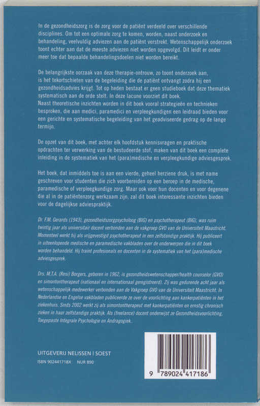 Health Counseling / PM-reeks achterkant