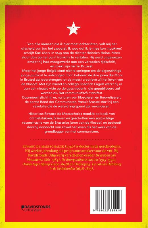 Marx in Brussel achterkant