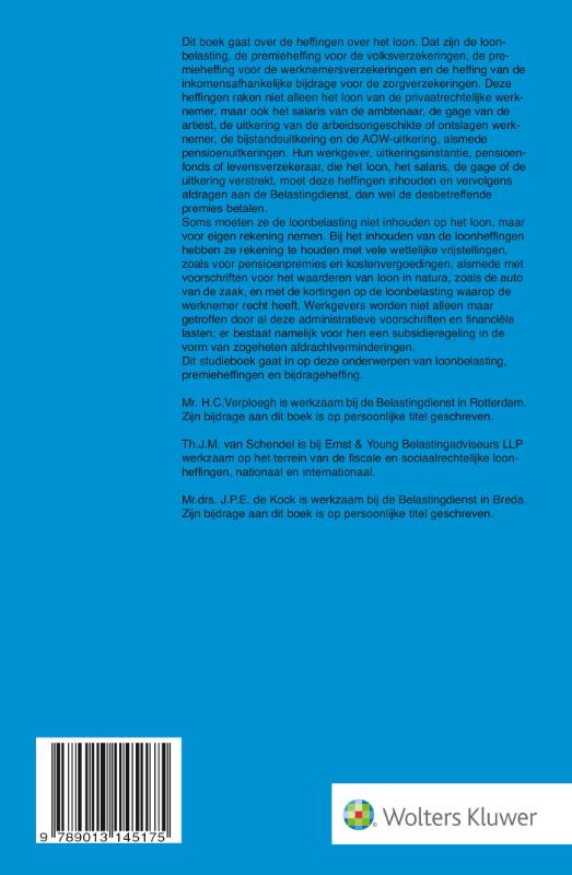 Loonheffingen / 2018 / Fed fiscale studieserie achterkant