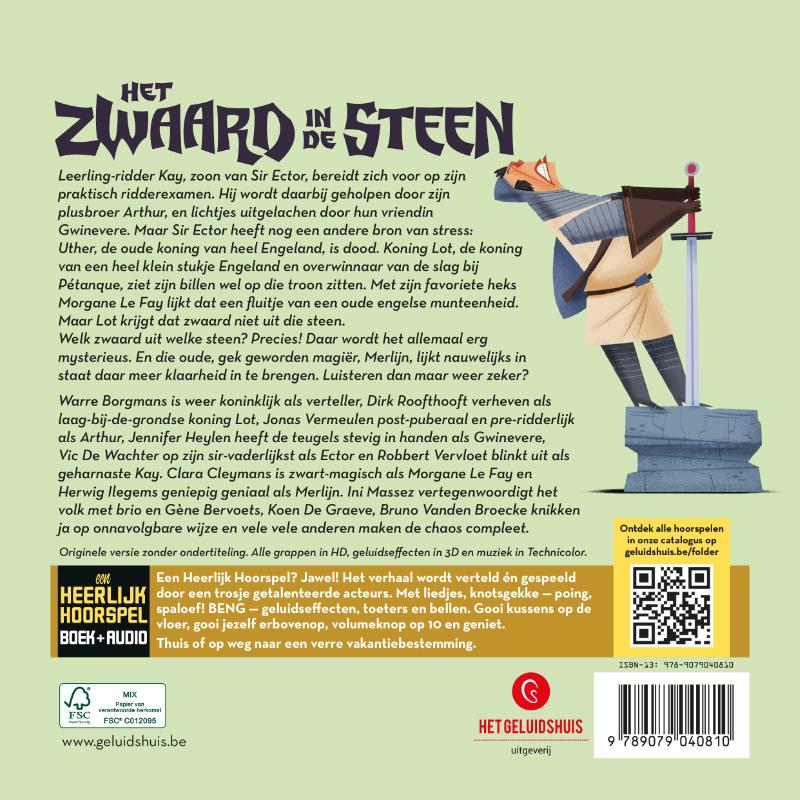 Het Zwaard in de Steen achterkant