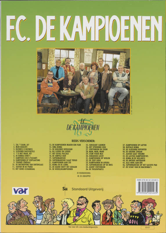 De schat van de Macboma's / F.C. De Kampioenen / 47 achterkant