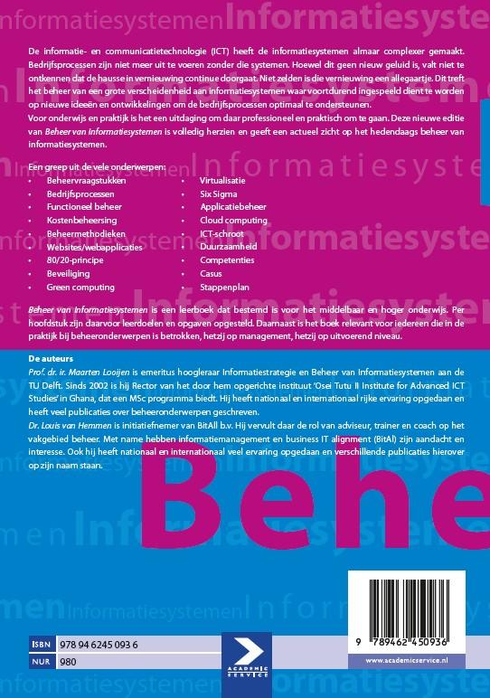 Beheer van informatiesystemen achterkant