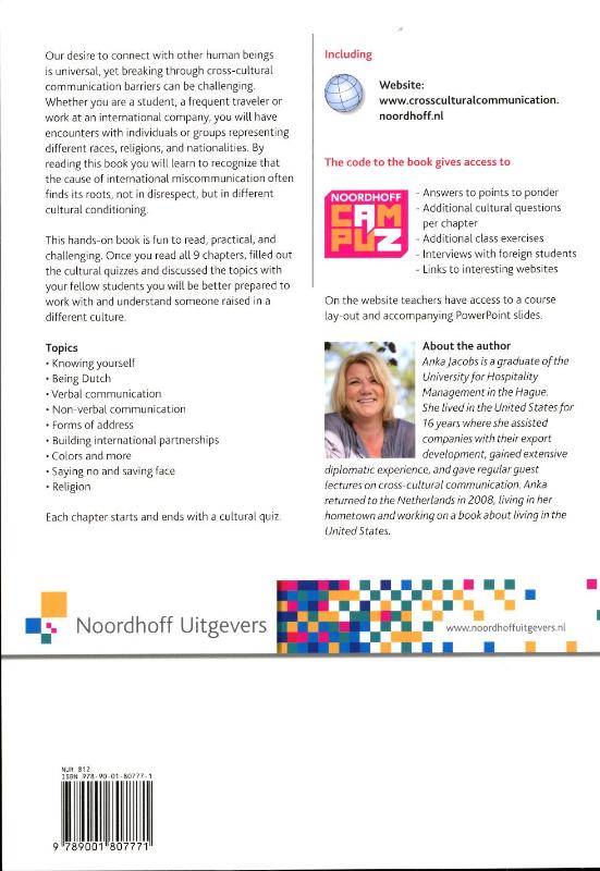 Cross cultural communication achterkant