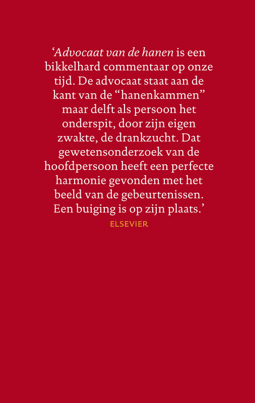 Advocaat van de hanen / De tandeloze tijd / 4 achterkant