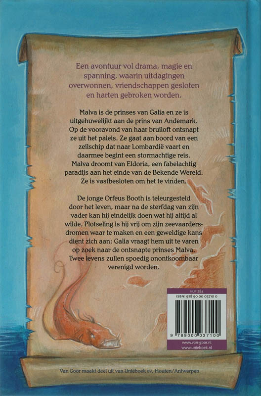 De Prinses En De Zeekapitein achterkant