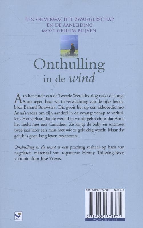 Onthulling in de wind / VCL-Serie achterkant