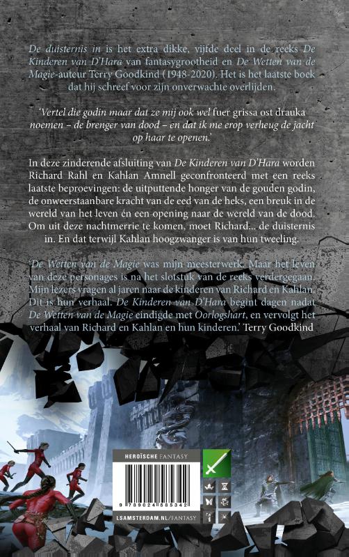 De duisternis in / De Kinderen van D'Hara / 5 achterkant