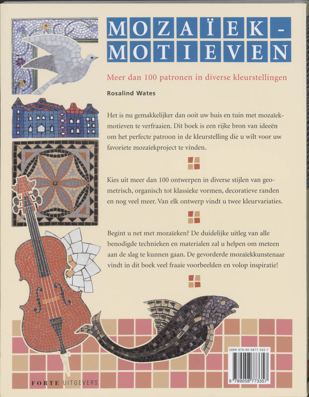 Mozaiekmotieven achterkant