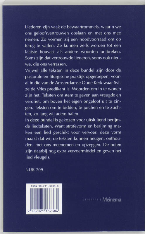 Tegen Het Donker achterkant