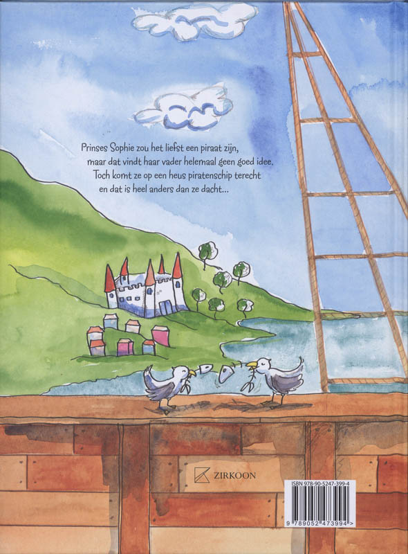 Lisa en lilly piratenprinses achterkant