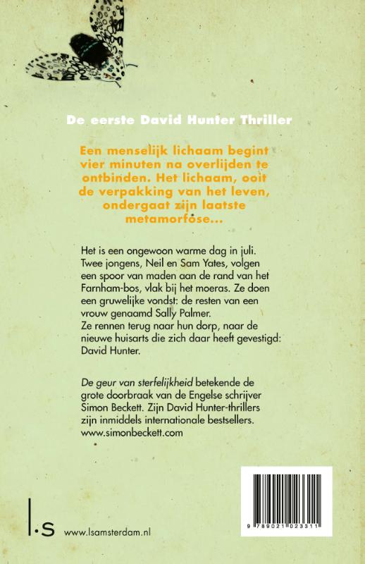 De geur van sterfelijkheid (POD) / David Hunter achterkant