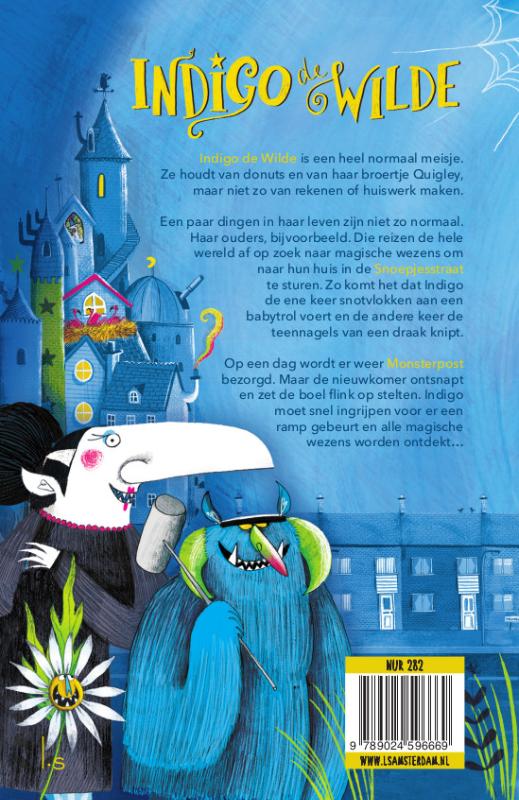 Indigo de Wilde en de Monsterpost / Indigo de Wilde / 1 achterkant